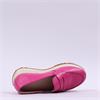 Wonders Towenda Slip On Wedge - Pink Leather